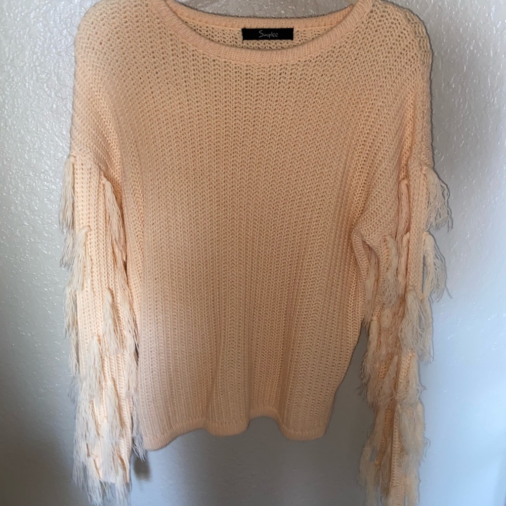 ADORABLE PEACH SWEATER